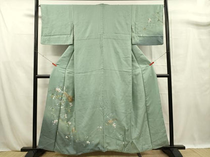 平和屋着物■訪問着　楽器花文　暈し染め　金彩　正絹　逸品　DABF0779ya