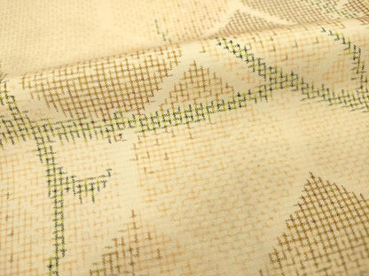 平和屋着物■本場大島紬　唐草文　正絹　逸品　DABF0783ya