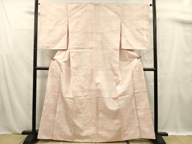 平和屋着物■上質な紬　雲重ね文　正絹　逸品　DABF0785ya