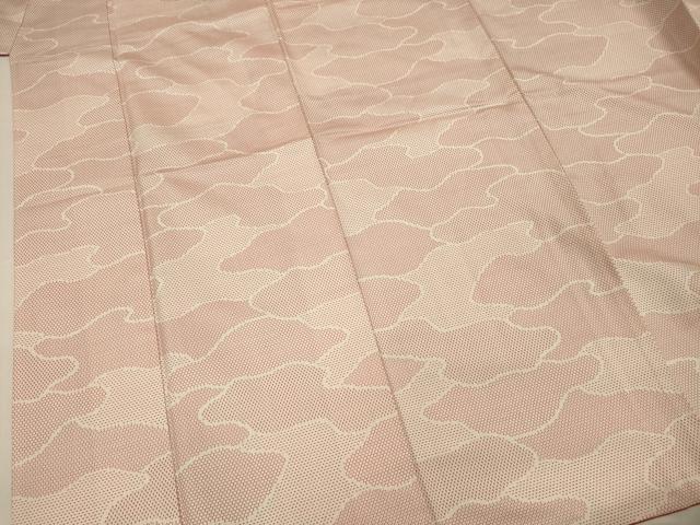 平和屋着物■上質な紬　雲重ね文　正絹　逸品　DABF0785ya