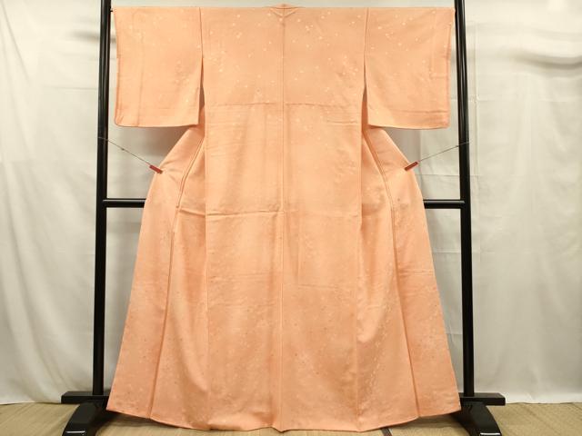 平和屋着物■上質な小紋　亀甲地紋　暈し染め　正絹　逸品　DABF0789ya