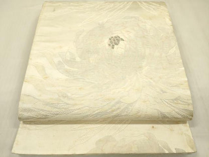 平和屋着物◎六通柄袋帯　乱菊　金糸　正絹　逸品　DABF0818ya