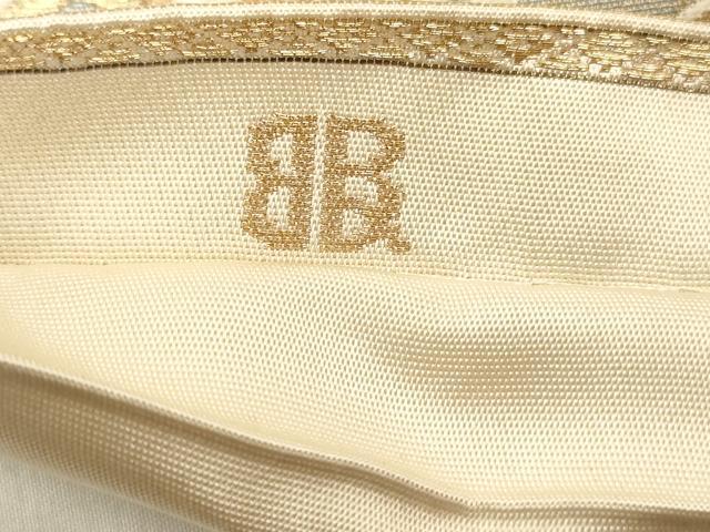 平和屋着物◎西陣　服部織物謹製　六通柄袋帯　唐織　道長花文　金糸　正絹　逸品　DABF0824ya