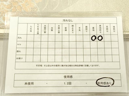 平和屋着物◎六通柄袋帯　草花文　銀糸　正絹　逸品　DABF0841ya