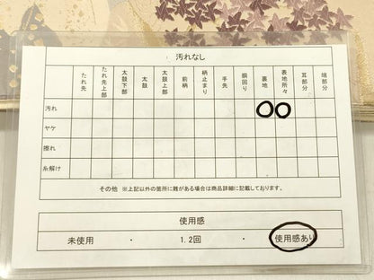 平和屋着物◎六通柄袋帯　唐織　遠山花文　金糸　正絹　逸品　DABF0857ya
