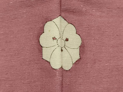 平和屋着物■上質な紬　色無地　長春色　正絹　逸品　DABF0875ya