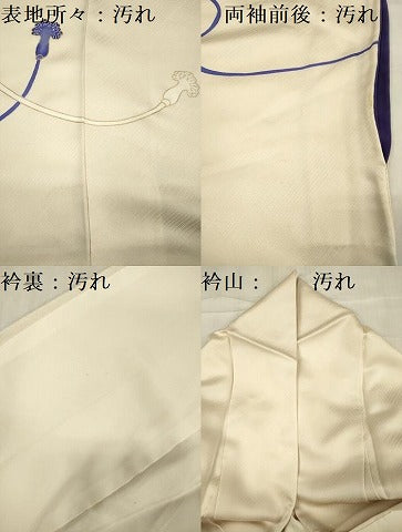 平和屋着物■訪問着　鏡裏文　暈し染め　金彩　正絹　逸品　DABF0878ya