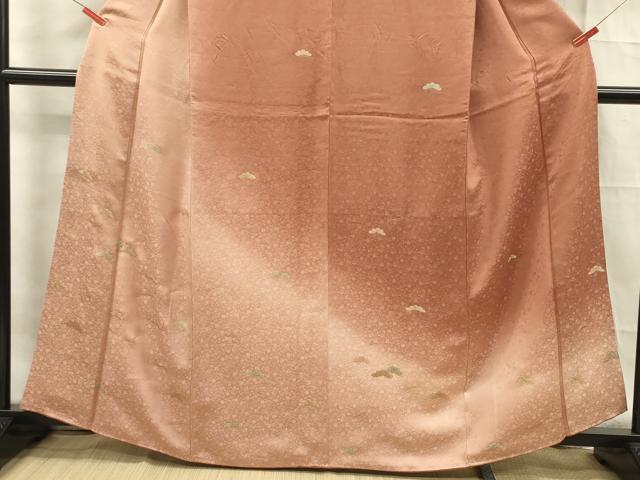 平和屋着物■訪問着　松文　暈し染め　金彩　正絹　逸品　DABF0895ya