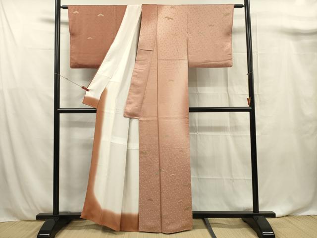 平和屋着物■訪問着　松文　暈し染め　金彩　正絹　逸品　DABF0895ya