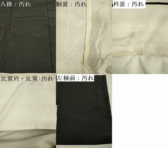 平和屋着物■豪華黒留袖　群鶴　暈し染め　金彩　正絹　逸品　DABF0909ya