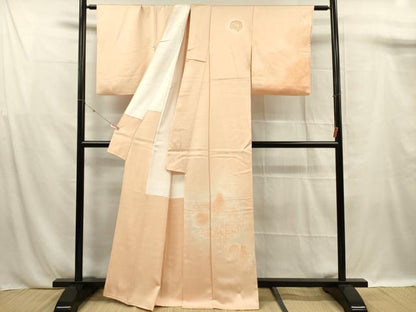 平和屋着物■訪問着　陶器花地紋　暈し染め　正絹　逸品　DABF0924ya