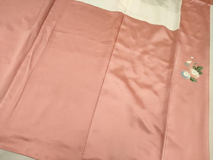 平和屋着物■訪問着　雪輪花文　暈し染め　金彩　正絹　逸品　DABF0925ya
