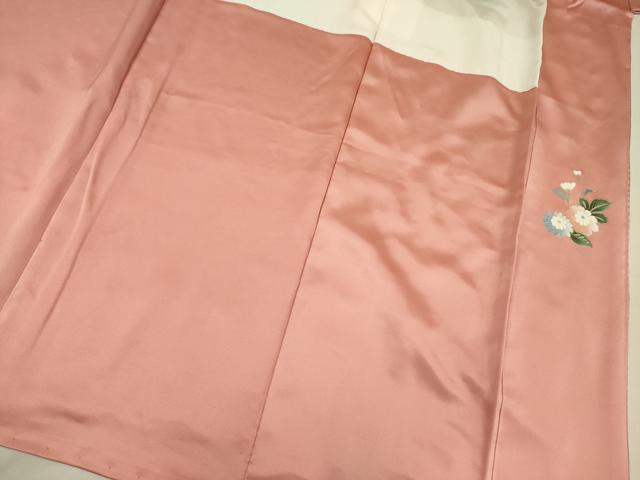 平和屋着物■訪問着　雪輪花文　暈し染め　金彩　正絹　逸品　DABF0925ya