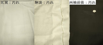平和屋着物■豪華黒留袖　刺繍　草花文　金銀糸　正絹　逸品　DABF0927ya