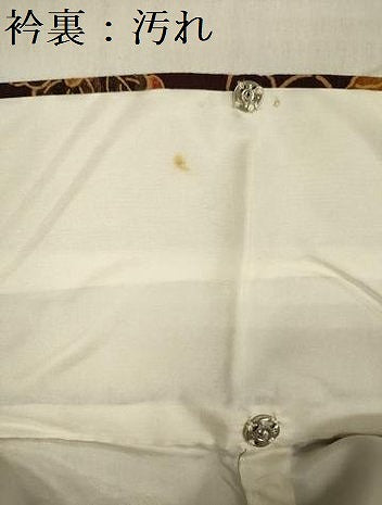 平和屋着物■上質な小紋　紬地　型染　花鳥文　正絹　逸品　DABF0938ya