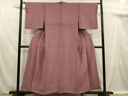 平和屋着物■江戸小紋　鮫小紋柄　鬼しぼ縮緬　正絹　逸品　DABF0939ya