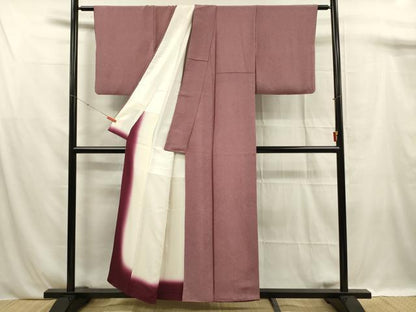 平和屋着物■江戸小紋　鮫小紋柄　鬼しぼ縮緬　正絹　逸品　DABF0939ya