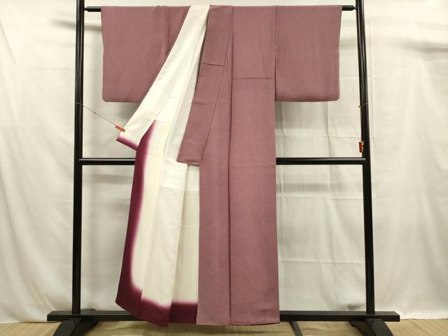 平和屋着物■江戸小紋　鮫小紋柄　鬼しぼ縮緬　正絹　逸品　DABF0939ya