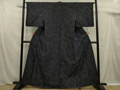 平和屋着物■上質な紬　抽象文様　正絹　逸品　未使用　DABF0940ya