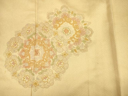 平和屋着物■中国三大刺繍　相良刺繍　総刺繍　色留訪問着　正倉院花文　正絹　逸品　DABF0945ya