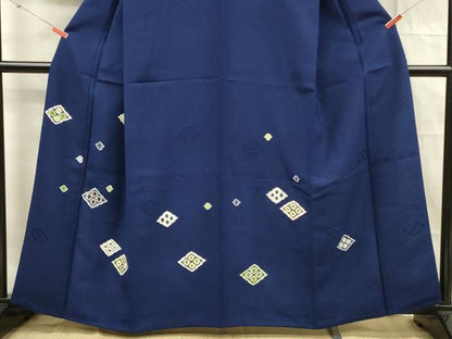 平和屋着物■訪問着　菱文　正絹　逸品　DABF0948ya