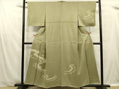 平和屋着物■中国三大刺繍　スワトウ刺繍　汕頭刺繍　総刺繍　訪問着　絞り　金糸　正絹　逸品　DABF0959ya