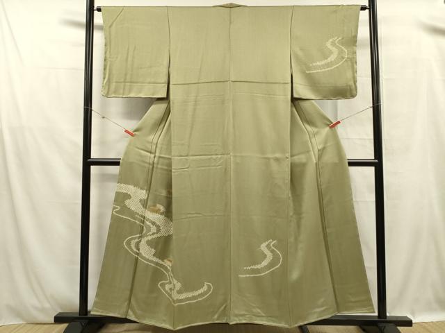 平和屋着物■中国三大刺繍　スワトウ刺繍　汕頭刺繍　総刺繍　訪問着　絞り　金糸　正絹　逸品　DABF0959ya