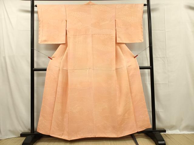 平和屋着物■上質な小紋　草花地紋　暈し染め　正絹　逸品　DABF0972ya