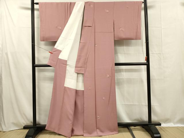 平和屋着物■上質な小紋　花丸文　金銀糸　正絹　逸品　DABF0978ya