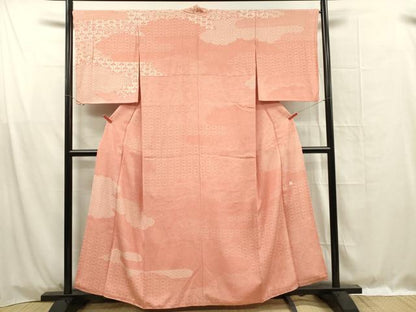 平和屋着物■訪問着　江戸小紋　作家物　雲取り吉祥文　正絹　逸品　DABF0994ya