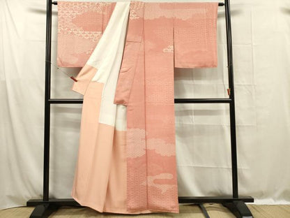平和屋着物■訪問着　江戸小紋　作家物　雲取り吉祥文　正絹　逸品　DABF0994ya
