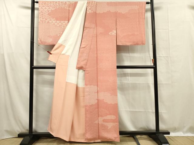 平和屋着物■訪問着　江戸小紋　作家物　雲取り吉祥文　正絹　逸品　DABF0994ya