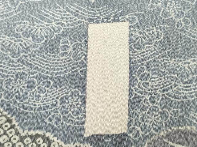 平和屋着物■上質な小紋　雲取り花文　正絹　逸品　DABF1000ya