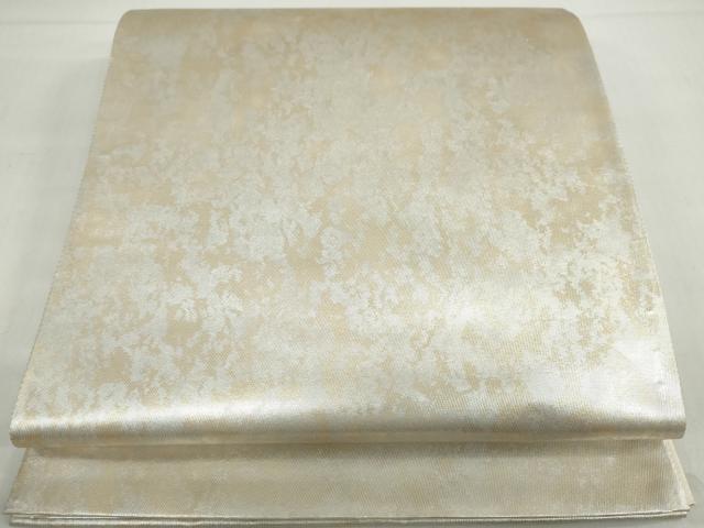 平和屋着物◎六通柄袋帯　霞文　引箔　正絹　逸品　DABF1115ud