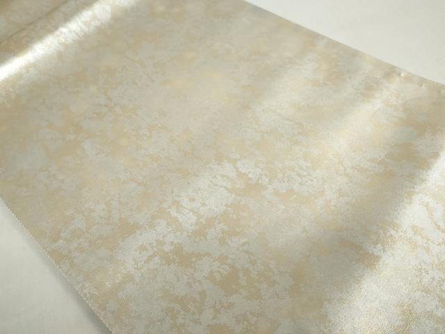 平和屋着物◎六通柄袋帯　霞文　引箔　正絹　逸品　DABF1115ud