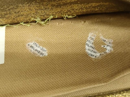 平和屋着物◎西陣 六通柄袋帯 古典泥錦 雲取り人物草花文 金糸 正絹 逸品 DABF1125ud