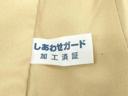 平和屋着物●長襦袢　無双仕立て　流水舞桜文　蛍暈し　正絹　逸品　DABF1153ud