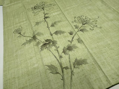 平和屋着物●訪問着　紬地　乱菊　正絹　逸品　DABF1161ud