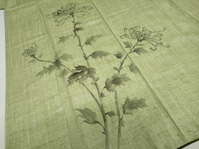 平和屋着物●訪問着　紬地　乱菊　正絹　逸品　DABF1161ud