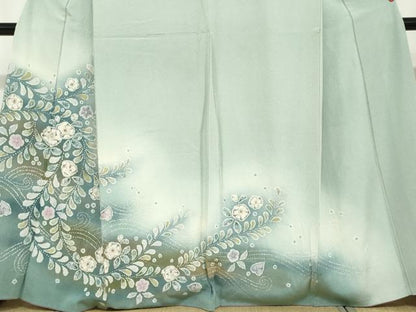 平和屋着物●訪問着　絞り　辻が花　暈し染め　正絹　逸品　DABF1165ud