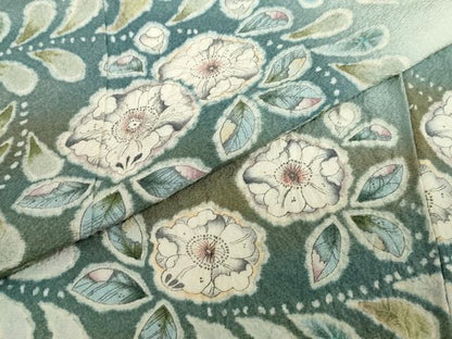 平和屋着物●訪問着　絞り　辻が花　暈し染め　正絹　逸品　DABF1165ud