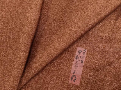 平和屋着物●重要無形文化財　人間国宝　中村勇二郎　江戸小紋　古代菊　正絹　逸品　DABF1173ud