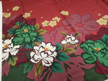 平和屋着物●豪華振袖　草花文　正絹　逸品　DABF1179ud