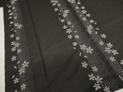 平和屋着物●本場大島紬　地空き　9マルキ　舞桜間道　正絹　逸品　DABF1194ud