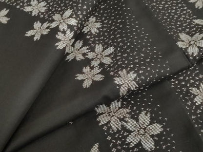 平和屋着物●本場大島紬　地空き　9マルキ　舞桜間道　正絹　逸品　DABF1194ud