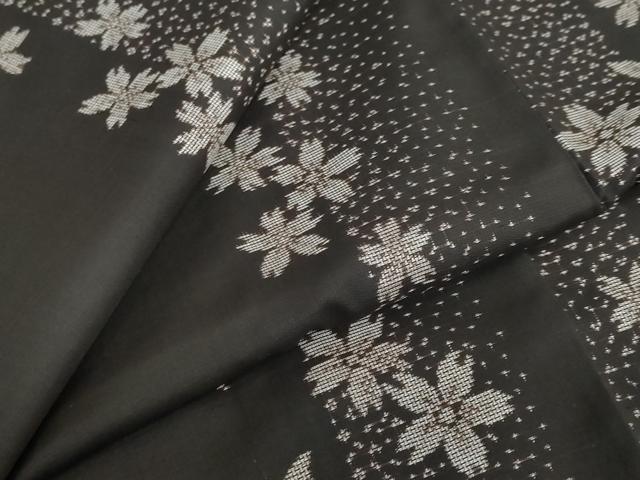 平和屋着物●本場大島紬　地空き　9マルキ　舞桜間道　正絹　逸品　DABF1194ud