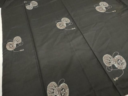 平和屋着物●本場大島紬　9マルキ　地空き　鼓文　正絹　逸品　DABF1196ud