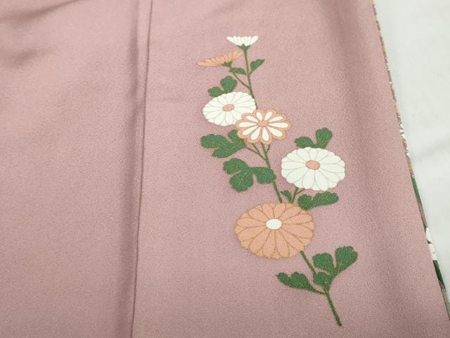 平和屋着物●訪問着　流水草花文　暈し染め　金彩　正絹　逸品　DABF1200ud