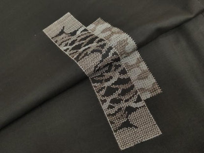 平和屋着物●本場大島紬　地空き　9マルキ　短冊松文　正絹　逸品　DABF1205ud