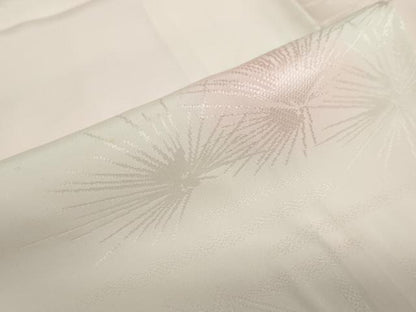 平和屋着物●振袖用長襦袢　袷　渡橋松葉地紋　暈し染め　半衿刺繍　正絹　逸品　DABF1211ud
